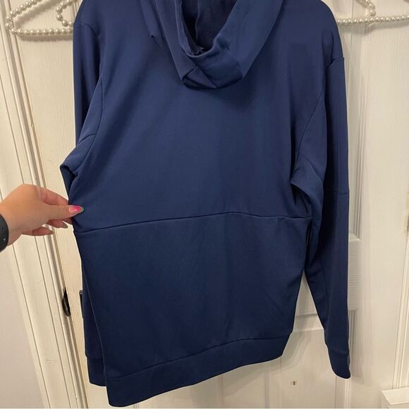 Adidas Men's Navy Blue Lightweight Hoodie - Picture 4 of 5